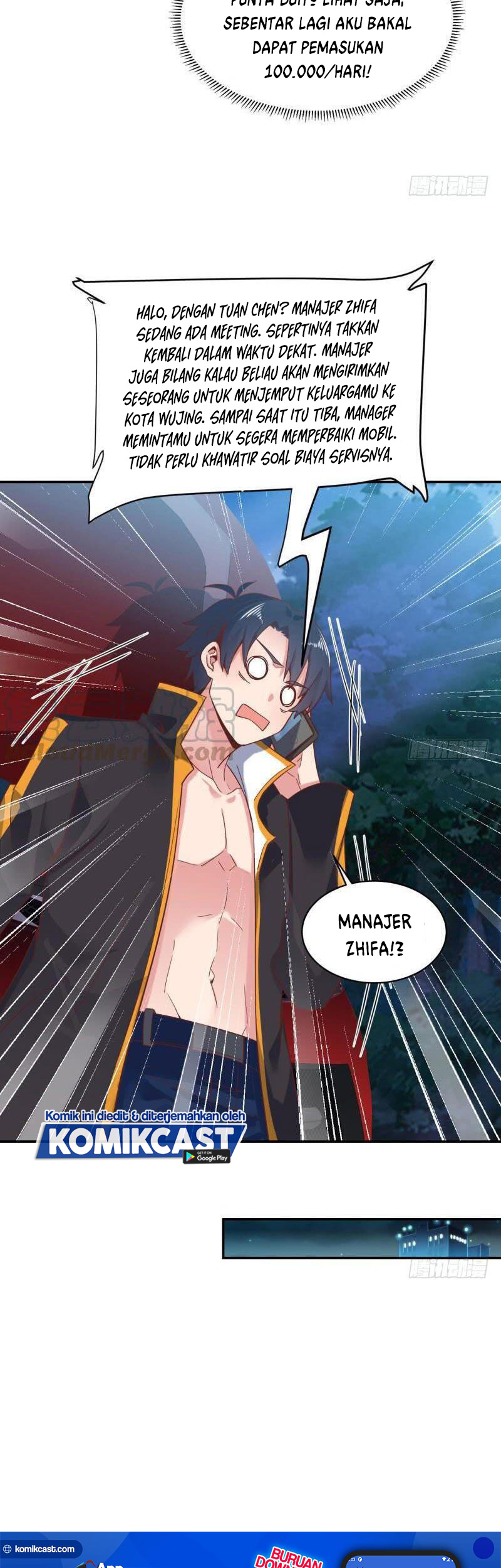 Carrying The Goddess Along Chapter 43 Bahasa Indonesia